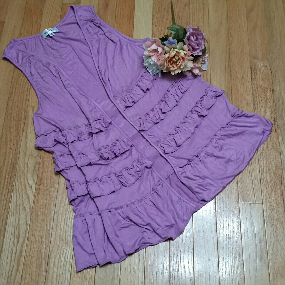 Zig Zag Stripe Women's Medium Vest NWOT